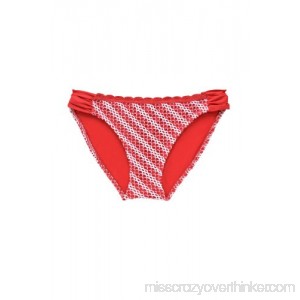 Becca by Rebecca Virtue Bikini Swimsuit Bottom American Fit Red White B07CJY1W29